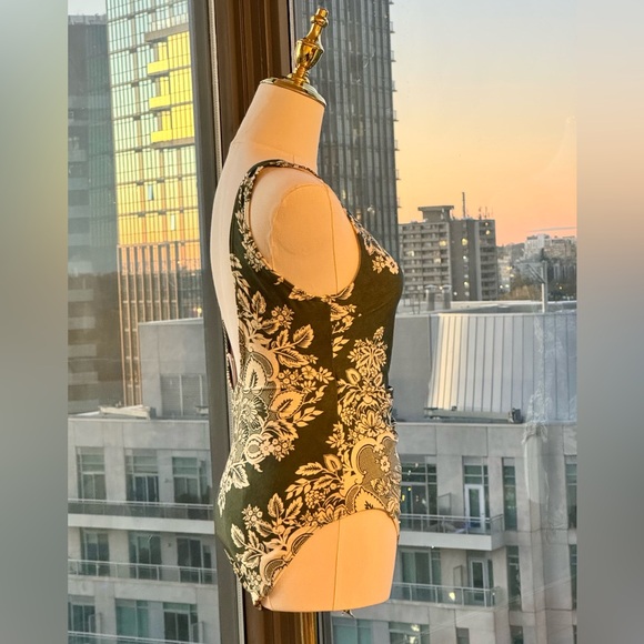 🆕 ZIMMERMANN 🧿 NWT Separates Floral Wrap Tie 1PC - Khaki/Cream - Sz 2 US6/8 - Picture 8 of 15